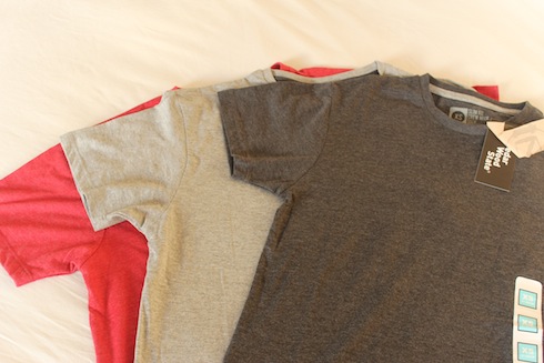 Three T-shirts