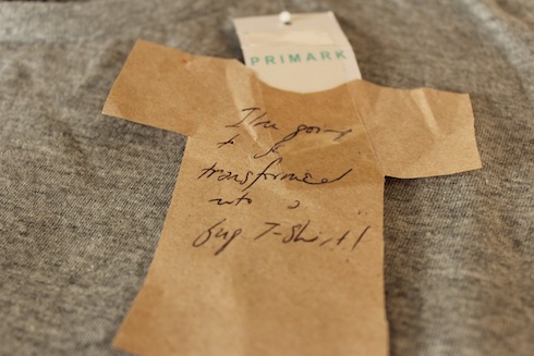 A T-shirt tag 