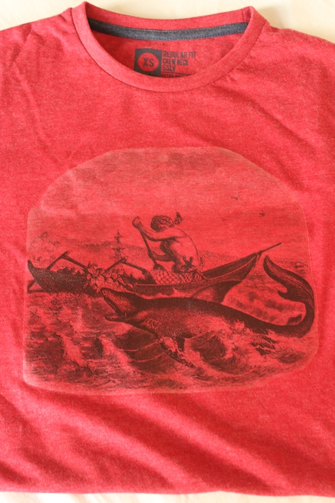 T-shirt with printed image