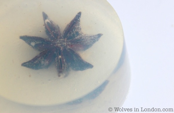 Homemade star anise soap