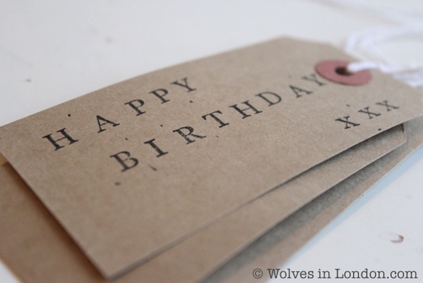 Happy Birthday gift tag