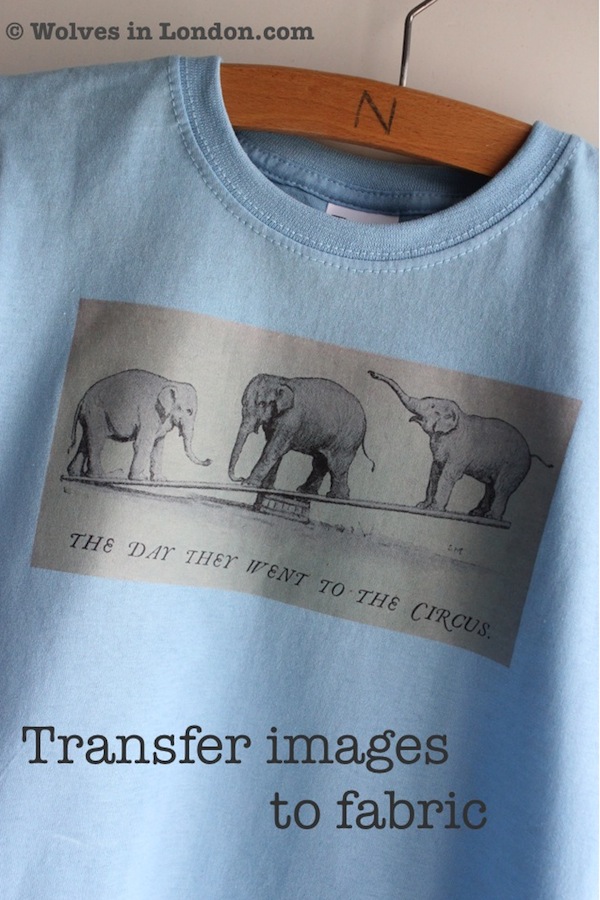 Transfer prints to fabric: useful tips from Wolves in London blog