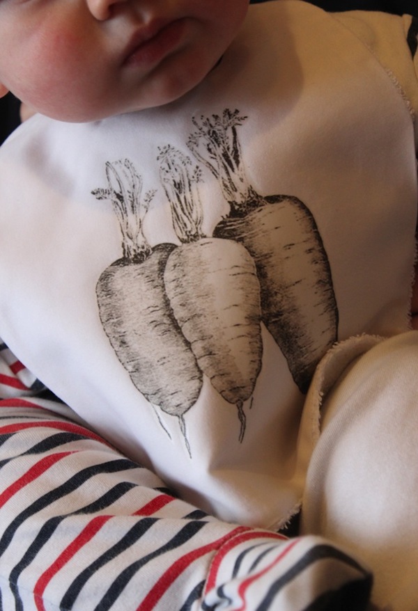 Print your own carrot bib
