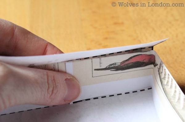 Homemade gift box template and tutorial