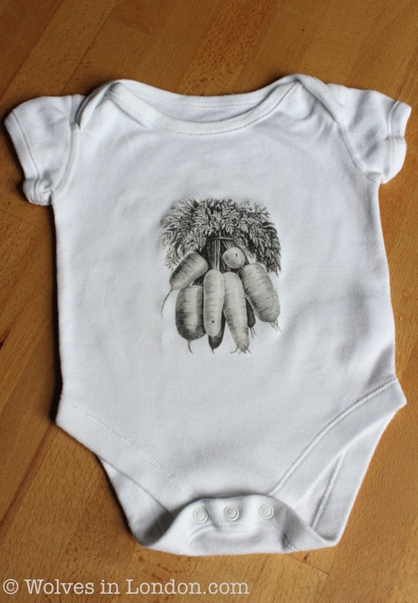 Print your own carrot onesie