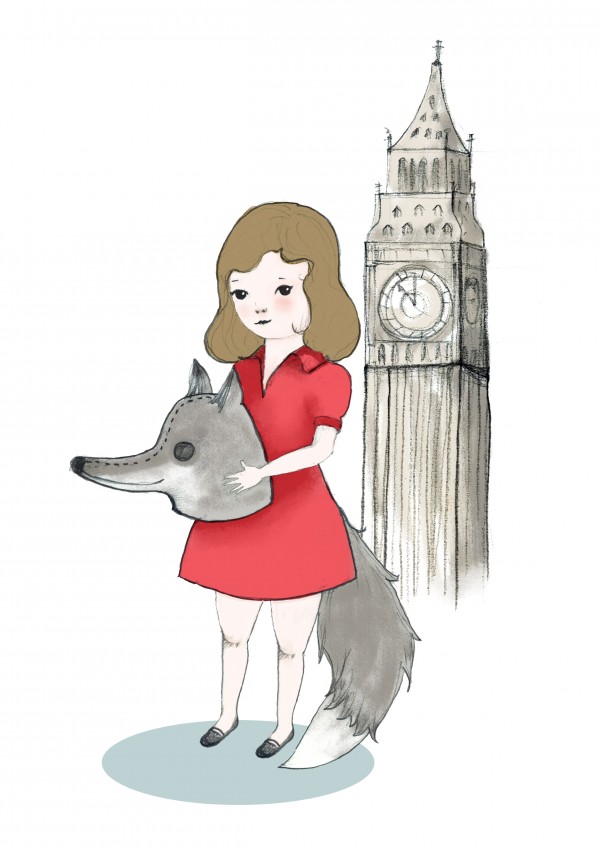 Wolves in London illustration