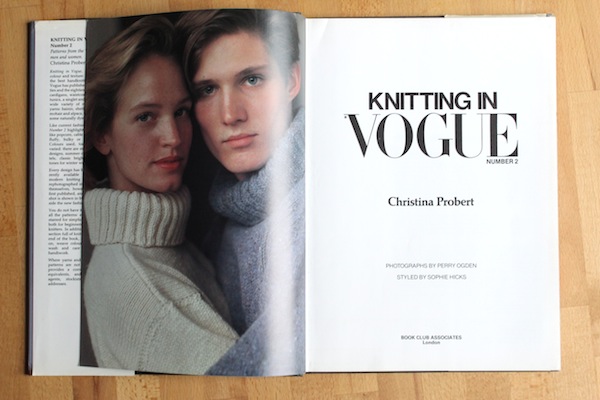 Knitting in Vogue retro book