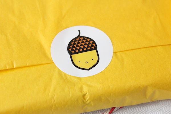 Acorn sticker