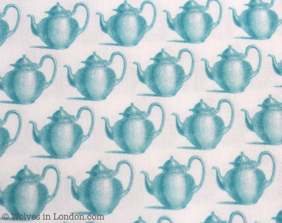 Teapot fabric designed by Wolves in London