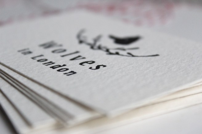 Letterpress business card
