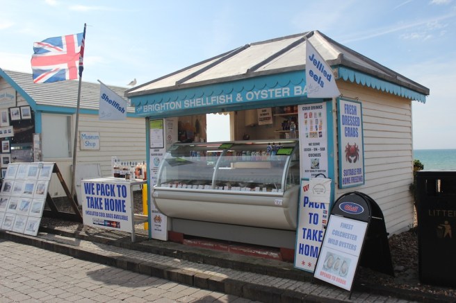 Shellfish stall, Brighton beach