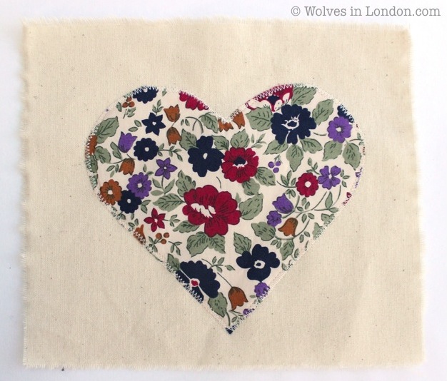 Applique heart | Wolves in London