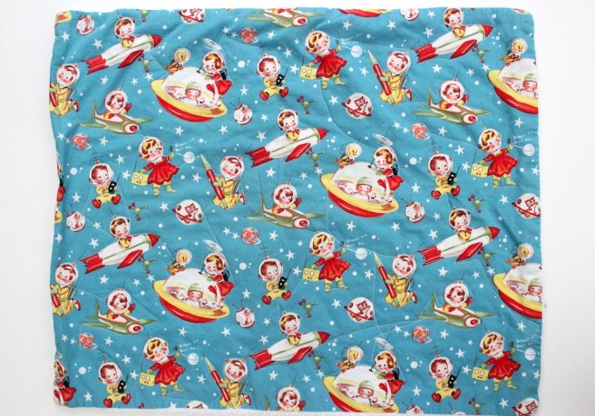 Quilted baby burp cloth | Wolves in London