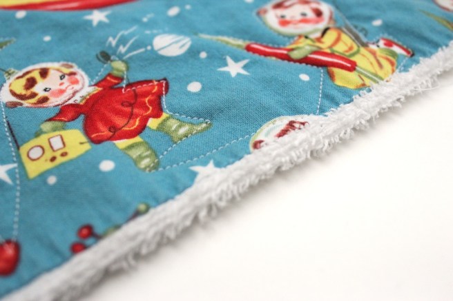 Quilted burp cloth