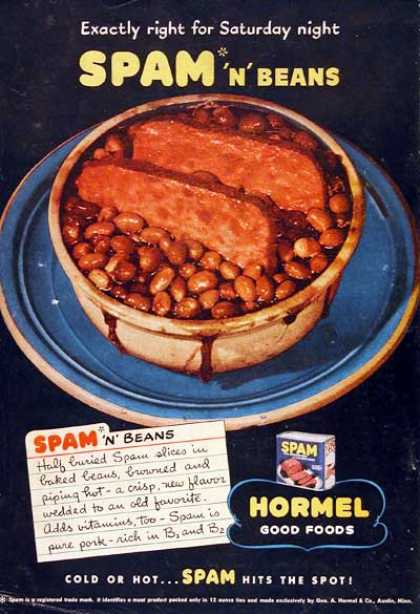 Vintage spam advert
