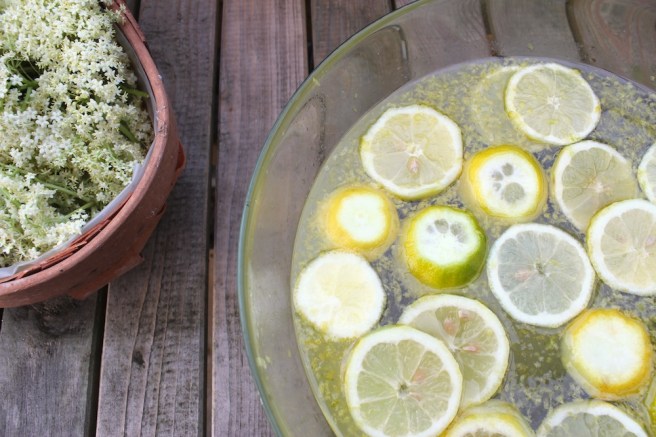 Zested, sliced lemons