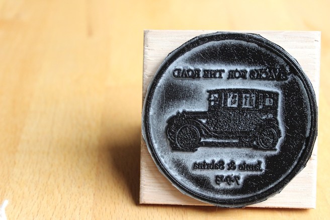 Stamp for wedding favours