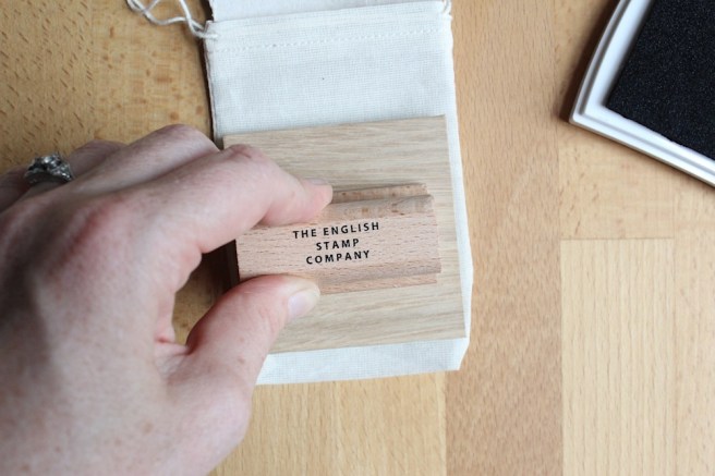 Stamping bags for wedding favours