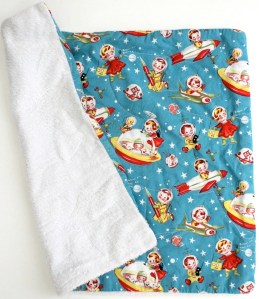 Homemade quilted burp cloth