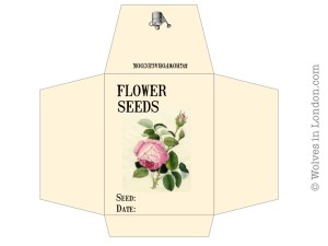 Free printable seed envelopes | Wolves in London