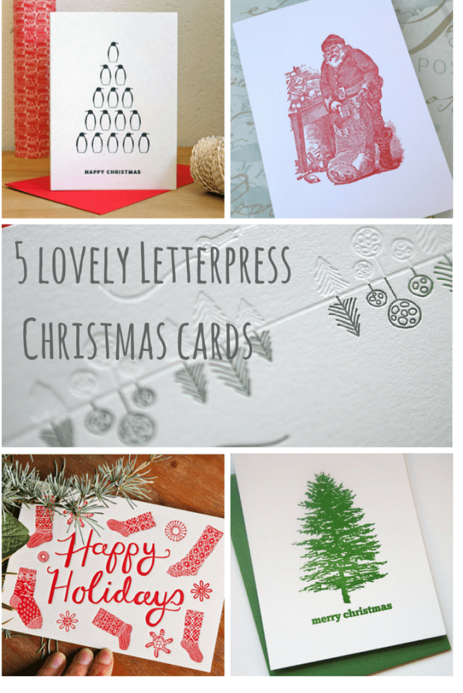 5 Letterpress Christmas cards | Wolves in London