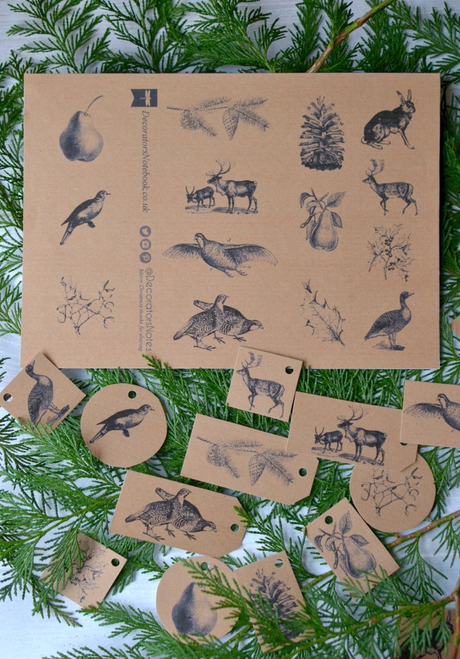 Gift tags from Decorator's Notebook