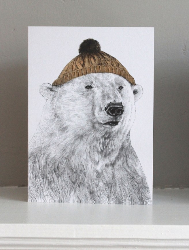 Polar bear card