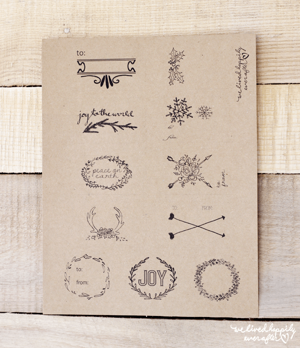 We Lived Happily Ever After gift tags