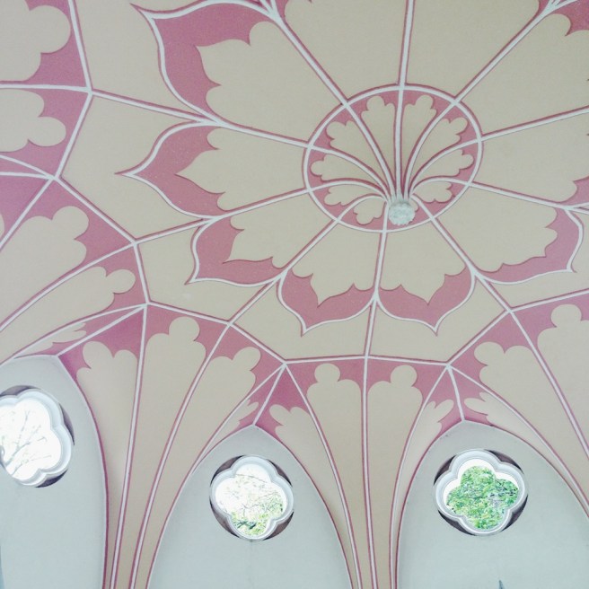 Gothic temple ceiling at Painshill Park